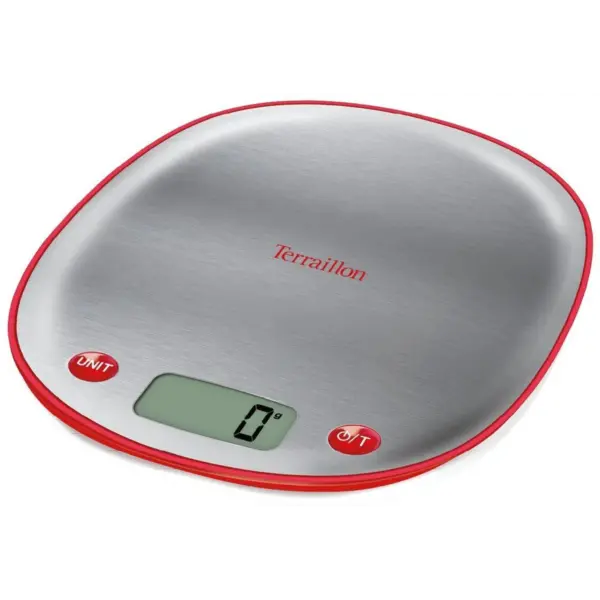14504 TERRAILLON kuhinjska vaga Macaron Cherry Inox (Cerise) 14504