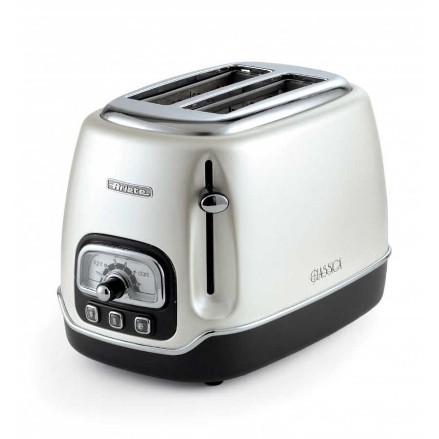 00C015827AR0 ARIETE toster sa hvataljkama Classica 158/27 biserno-bijeli
