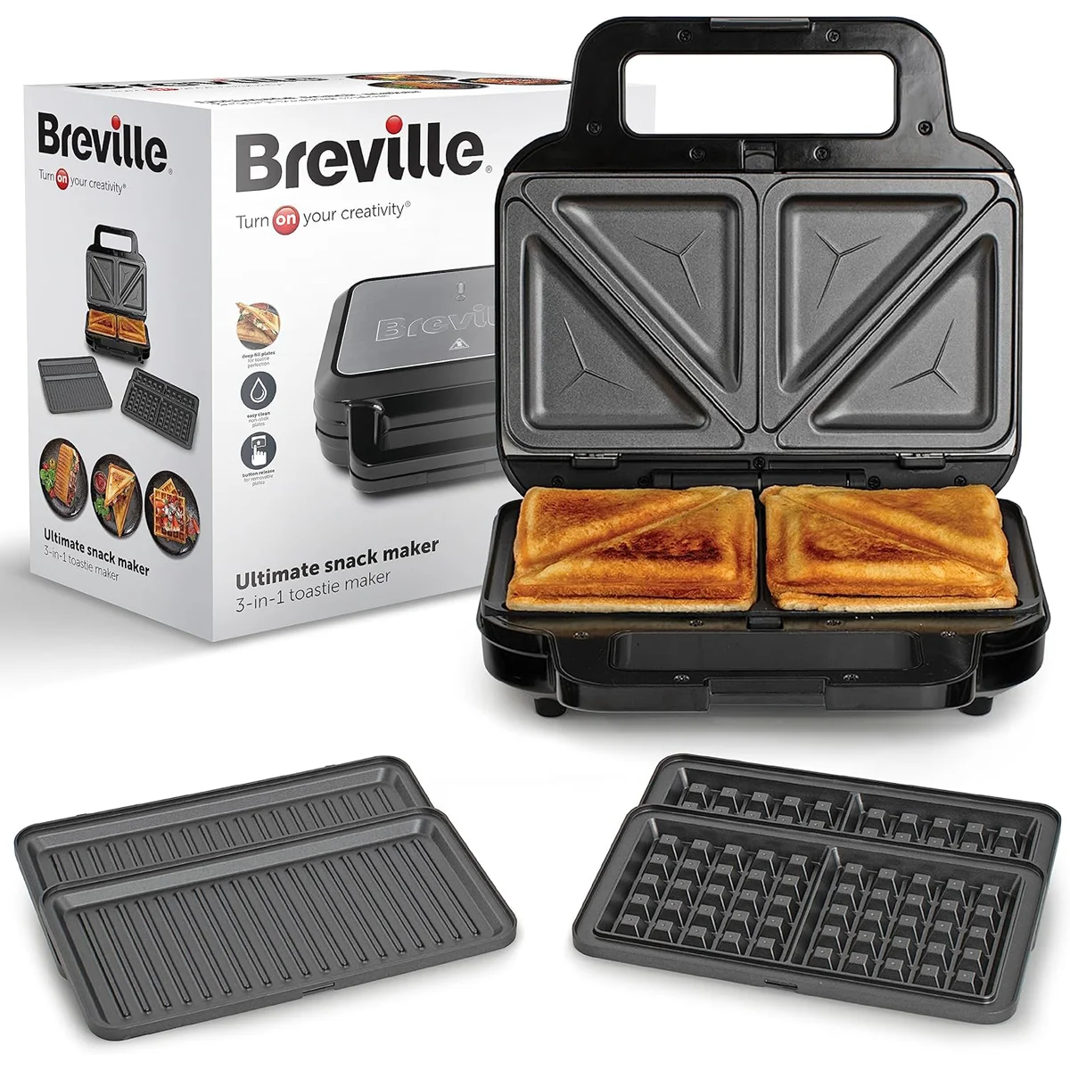 VST098X BREVILLE preklopni toster 3u1 Deep Fill VST098X
