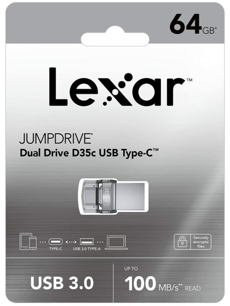 LEXAR memorija USB JumpDrive D35c 64GB OTG Dual Type-C/Type-A (USB 3.0)
