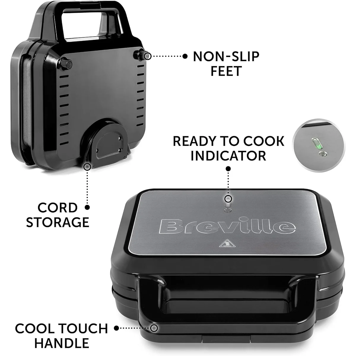 VST098X BREVILLE preklopni toster 3u1 Deep Fill VST098X