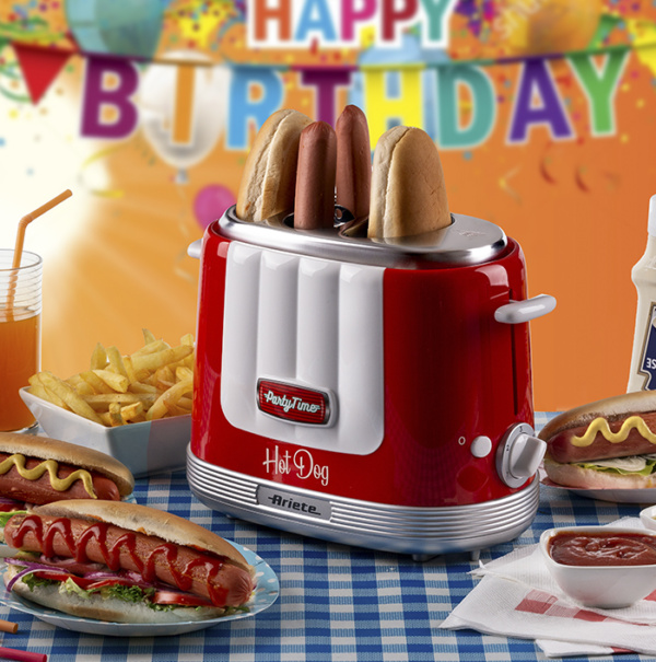 00C020600AR0 ARIETE aparat za hot dog 206/00 crveni