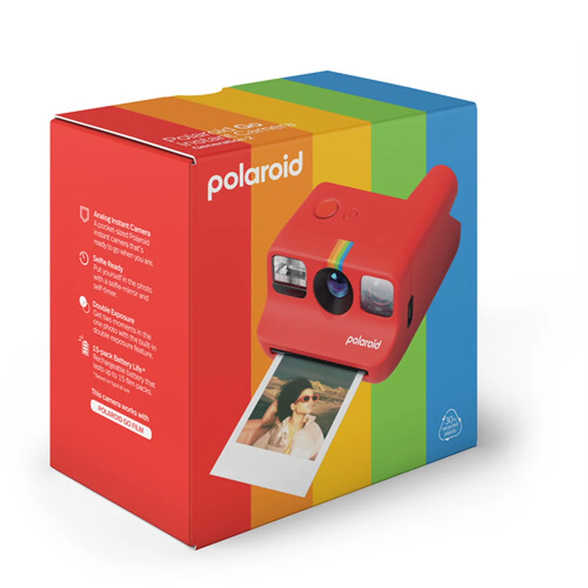 009098 POLAROID fotoaparat GO2 Red