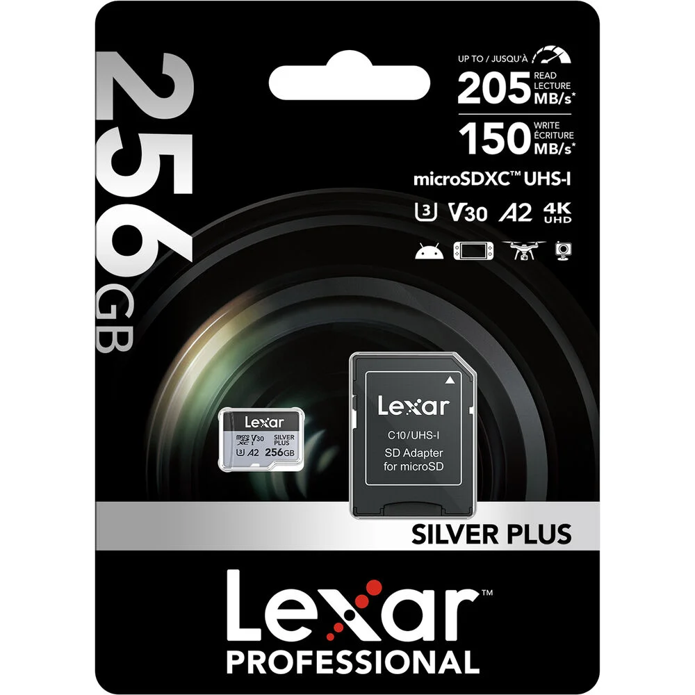 LMSSIPL256G-BNANG LEXAR kartica SD micro Silver Plus 256GB SDXC UHS-I