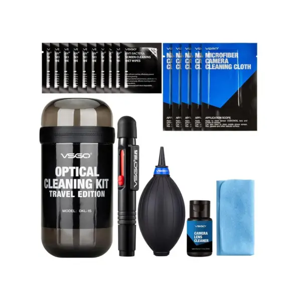 PSCL-VSGDKL15 VSGO 6-in-1 Optical Cleaning Kit TRAVEL (crni)