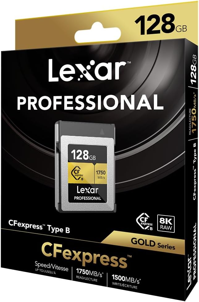 LCXEXPR128G-RNENG LEXAR kartica CFexpress Type B Gold 128GB (1750MB/s read, 1500MB/s write)
