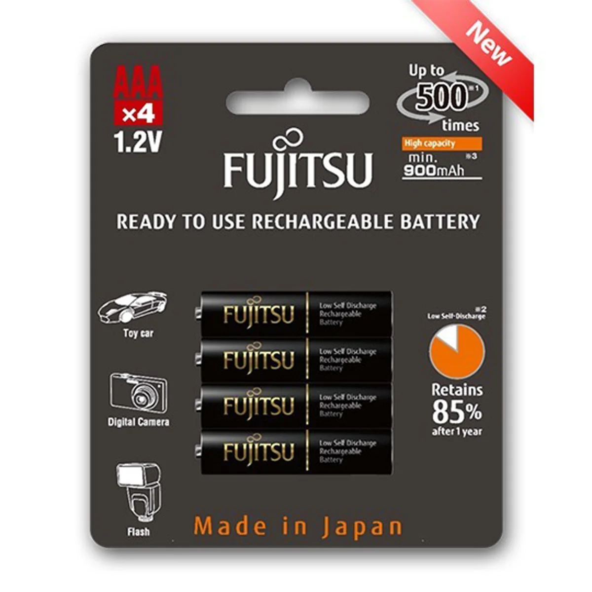 HR-4UTHCEU (4B) Fujitsu  baterije AAA black HR-4UTHCEU (4B)