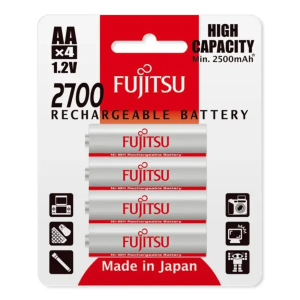 HR-4UAEU (4B) Fujitsu  baterije AAA Grey 1000 mAh HR-4UAEU (4B)
