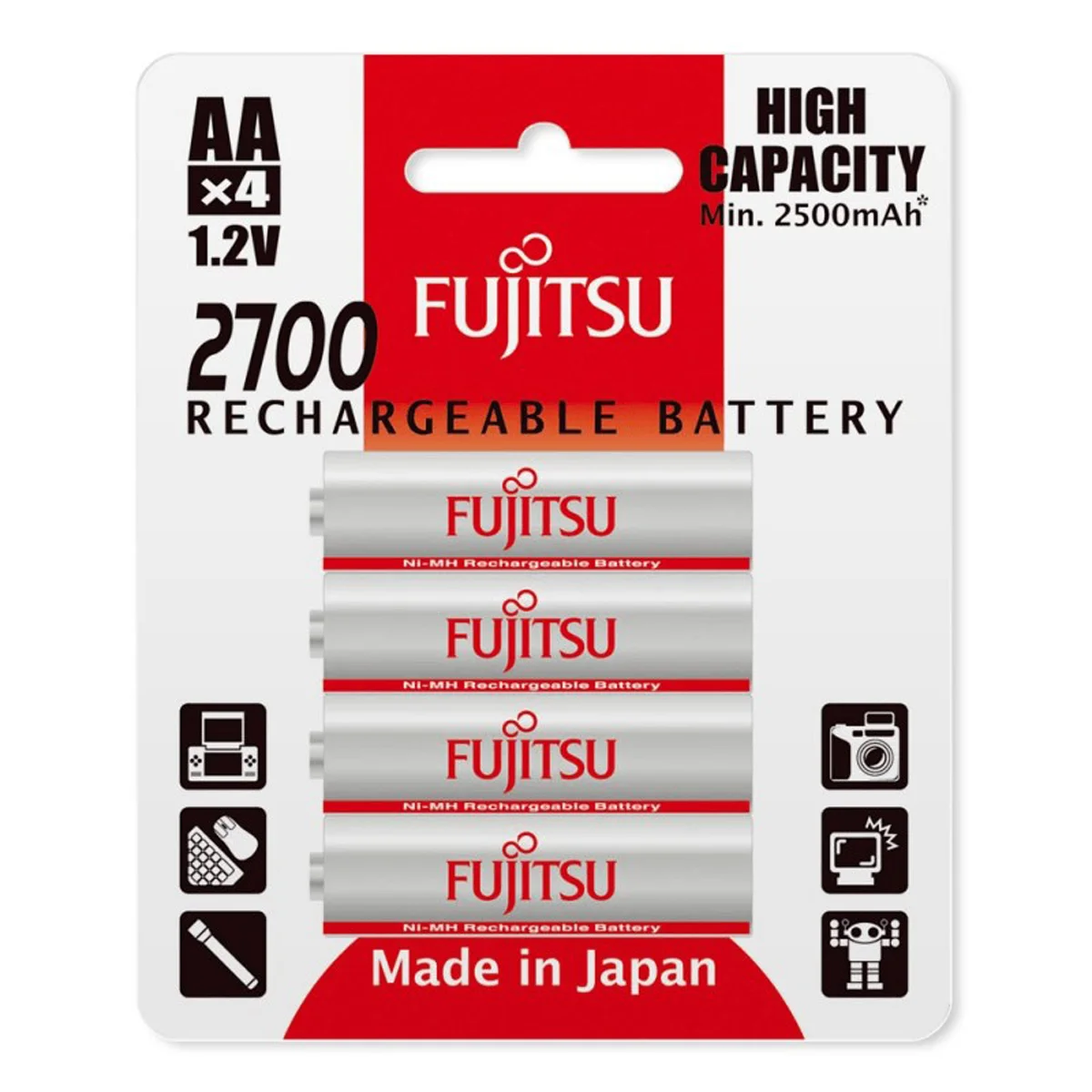 HR-4UAEU (4B) Fujitsu  baterije AAA Grey 1000 mAh HR-4UAEU (4B)