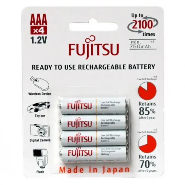 HR-4UTCEX (4B) Fujitsu  baterije AAA white HR-4UTCEX (4B)