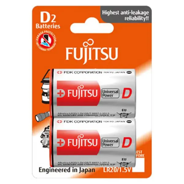 LR20(2B)FU Fujitsu Alk.Bat. D LR20G(2B)FU