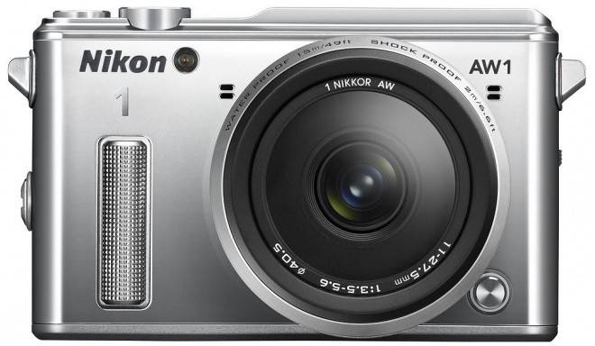 NIKON fotoaparat Nikon 1 AW1 + objektiv AW 11-27.5mm Silver