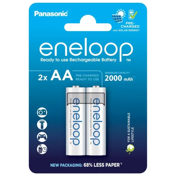 BK-3MCDE/2CP PANASONIC baterije eneloop AA/2B (BK-3MCDE/2CP) 2000mAh white