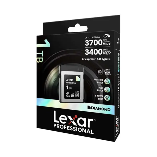 LCXEXDM001T-RNENG LEXAR kartica CFexpress Type B Diamond 1TB 4.0  (3700MB/s read, 3400MB/s write