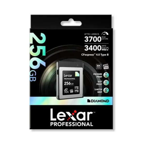 LCXEXD4256G-RNENG LEXAR kartica CFexpress Type B Diamond 256GB (3700MB/s read, 3400MB/s w