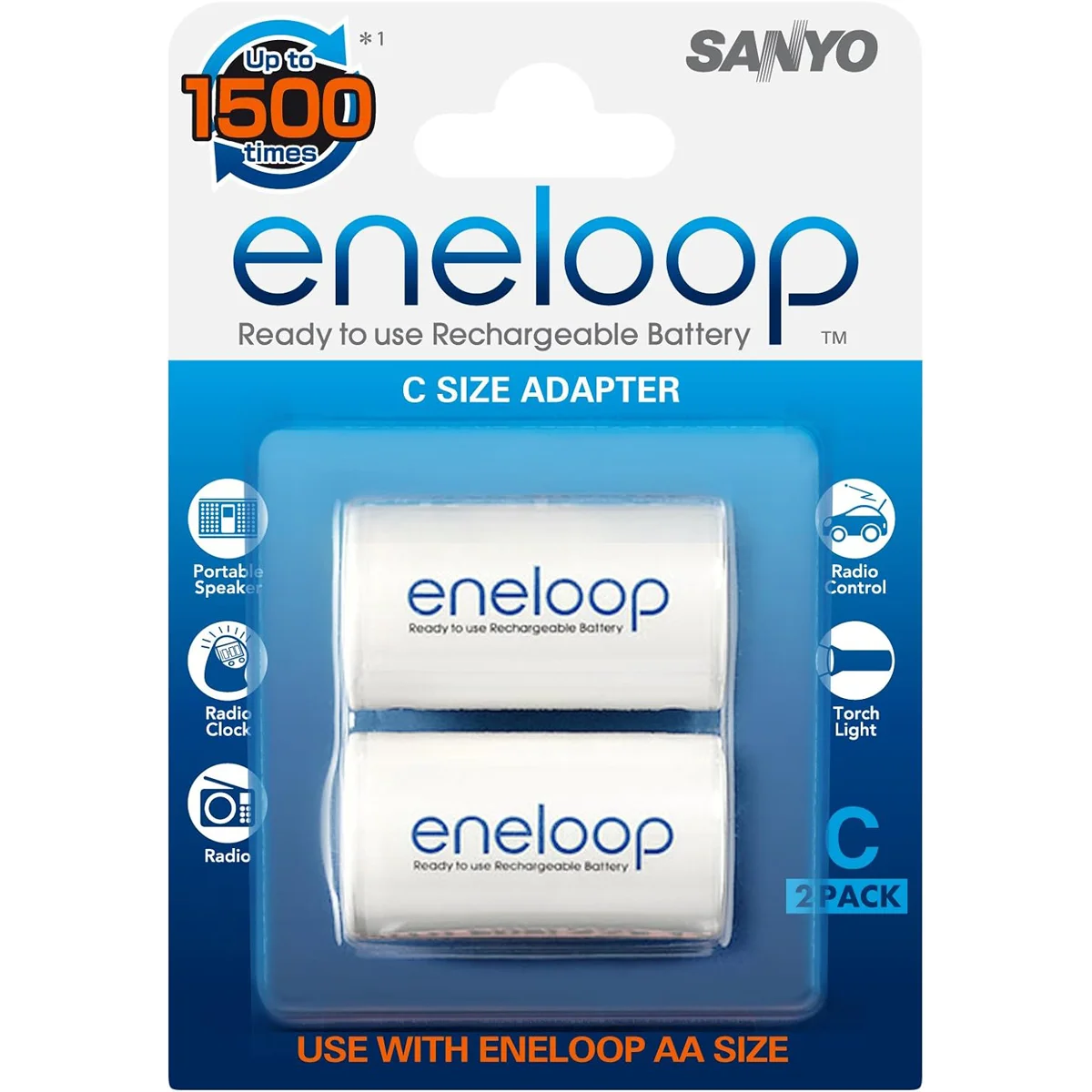 AD-C-2BP ENELOOP SANYO adapter eneloop veličina C-2BP
