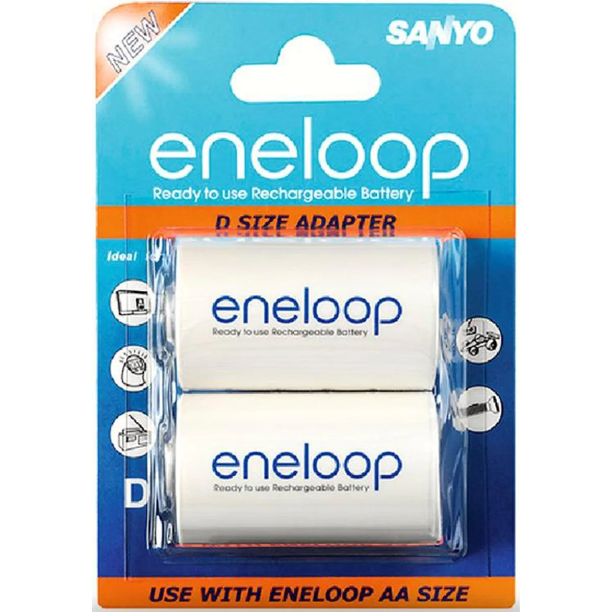 AD-D-2BP ENELOOP SANYO adapter eneloop veličina D-2BP