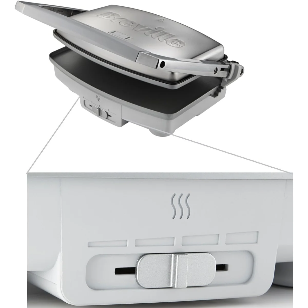 VST071X-OUTLET BREVILLE preklopni toster Dura Ceramic VST071X OUTLET