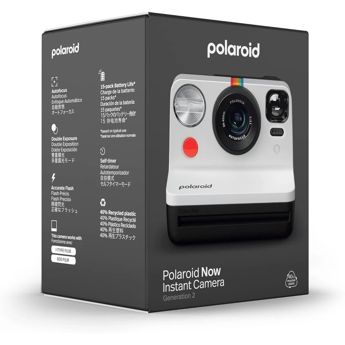 009072 POLAROID fotoaparat Now2 Black & White