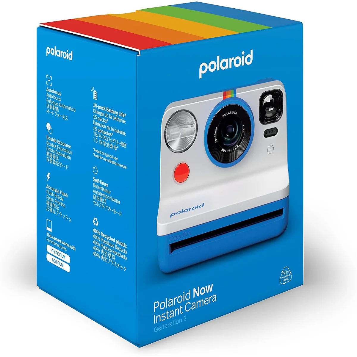 009073 POLAROID fotoaparat Now2 Blue