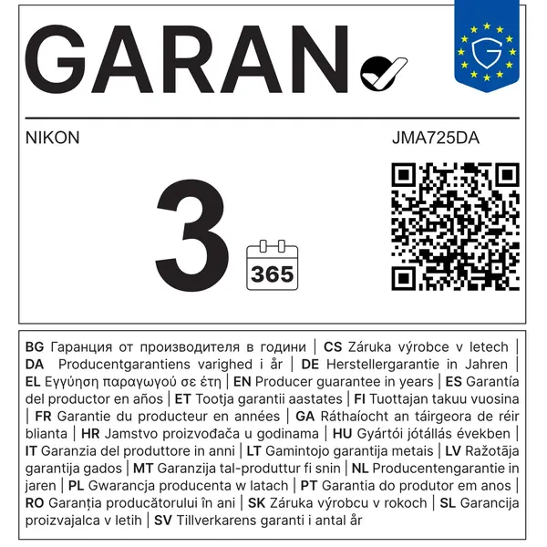 JMA725DA NIKON objektiv Z DX 16-50mm F/2.8 VR